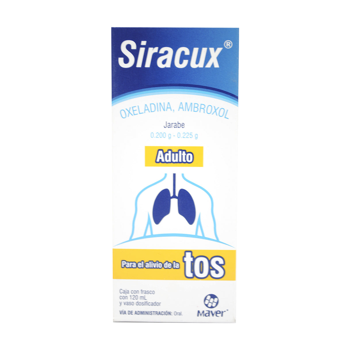 SIRACUX JARABE ADULTO Fco. 120 ML. 0.200-0.225 G/100 ML.