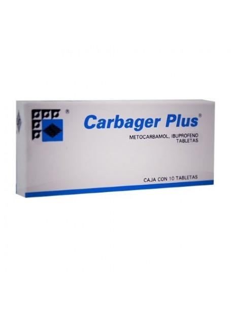 CARBAGER PLUS c/10 TABS. 300/300 MG. metocarbamol+ibuprofeno