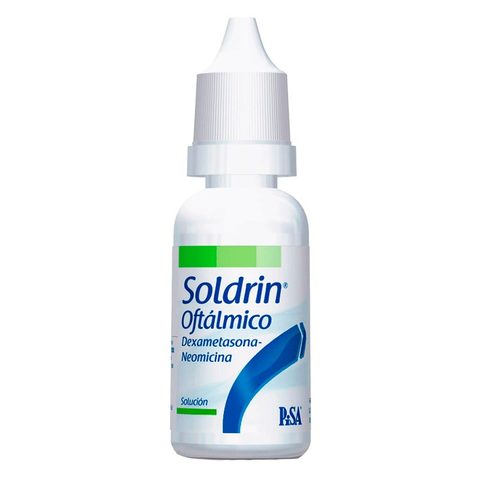 SOLDRIN ÓTICO SOL. Fco. Gotero 10 ML. 10-25-20 MG/1 ML. hidrocortisona+cloranfenicol+benzocaina
