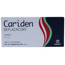 CARIDEN c/20 TABS.  6 MG. deflazacort