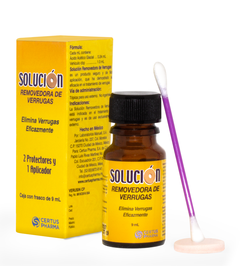 SOLUCIÓN REMOVEDORA DE VERRUGAS Fco. c/9 ML.
