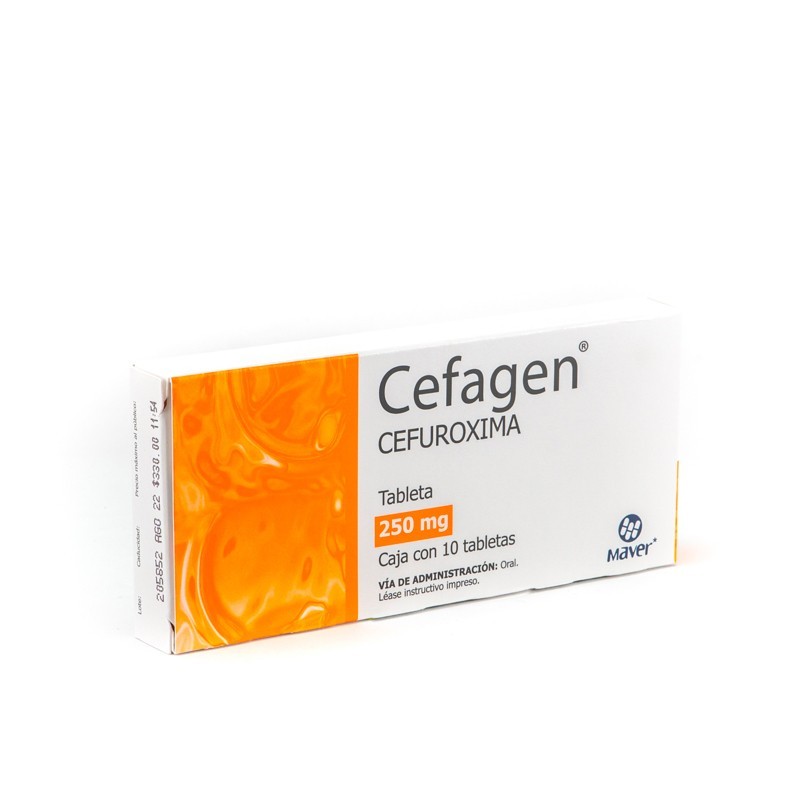 CEFAGEN C/10 TABS. 250 MG.