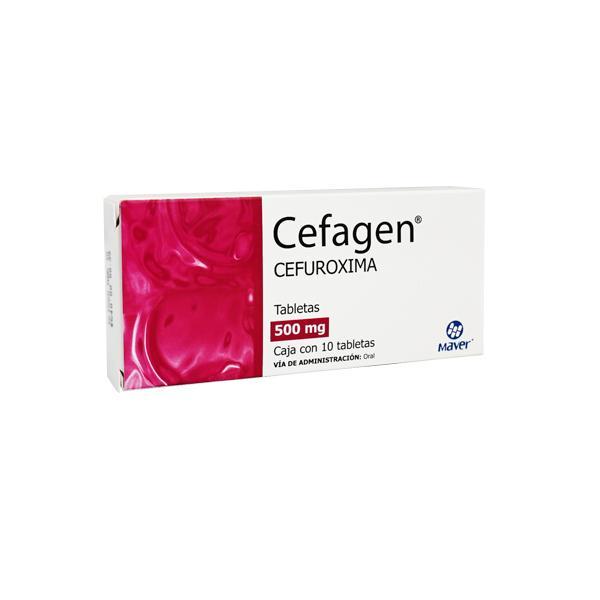 CEFAGEN c/10 TABS. 500 MG.