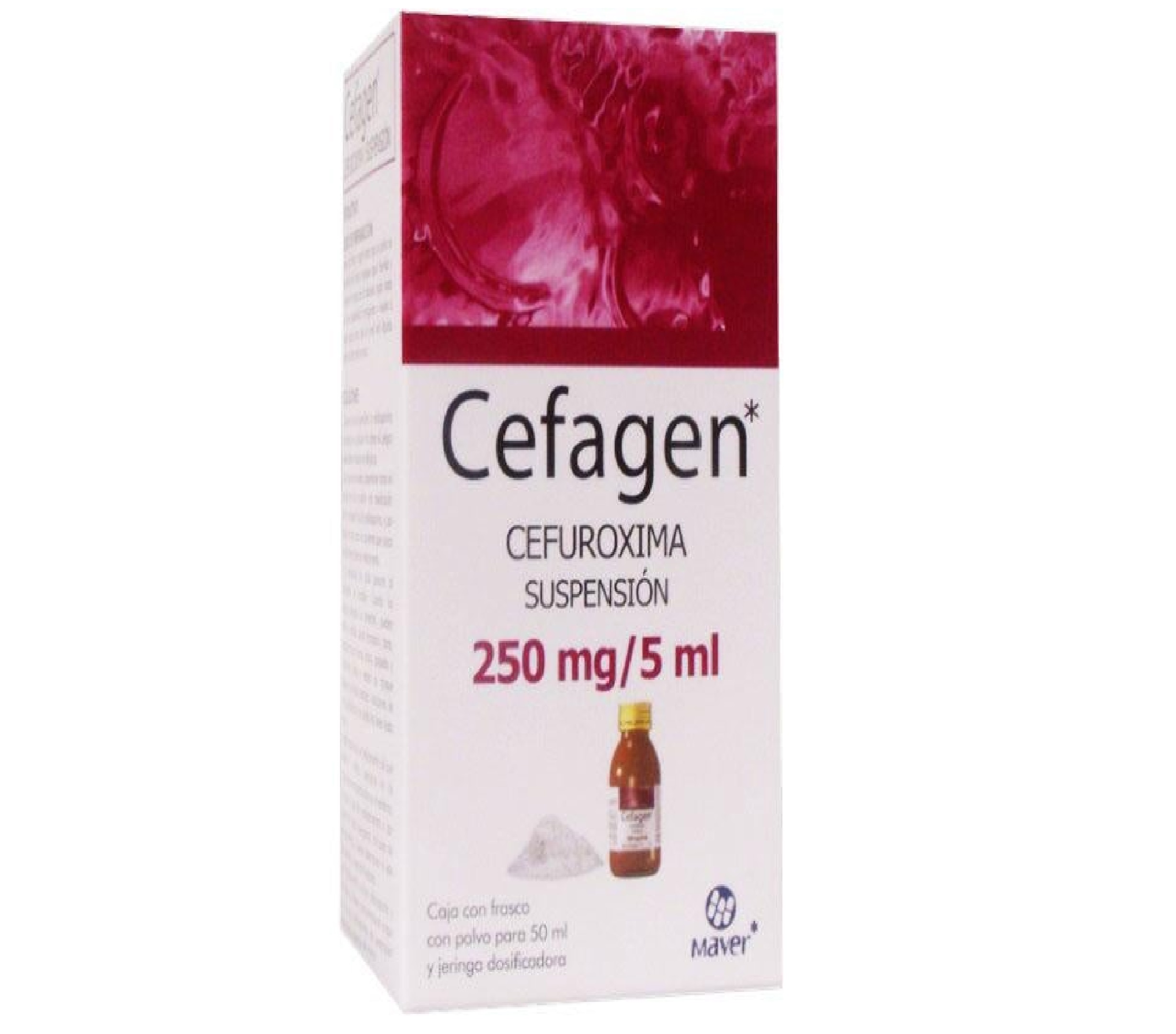 CEFAGEN SUSP. Fco. 50 ML. 250 MG/5 ML.