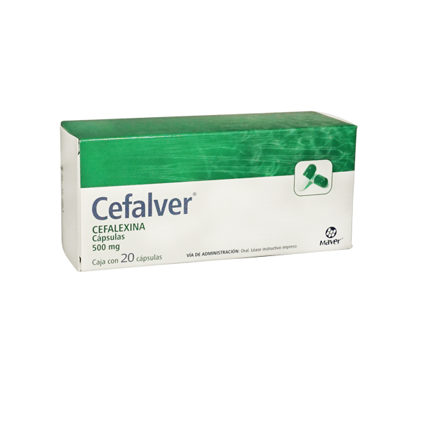 CEFALVER c/20 CAPS. 500 MG.