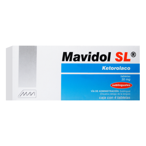 MAVIDOL SL c/4 TABS. Sublingual 30 MG.