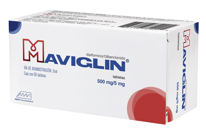 MAVIGLIN c/60 TABS. 500/5 MG.