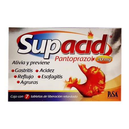 SUPACID c/7 TABS. L.R. 20 MG.