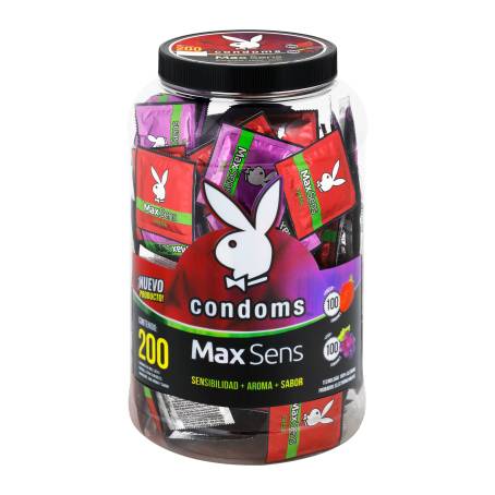 MAX SENS Extra Delgados (Sabs. Surtidos) VITROLERO c/200 CONDONES.