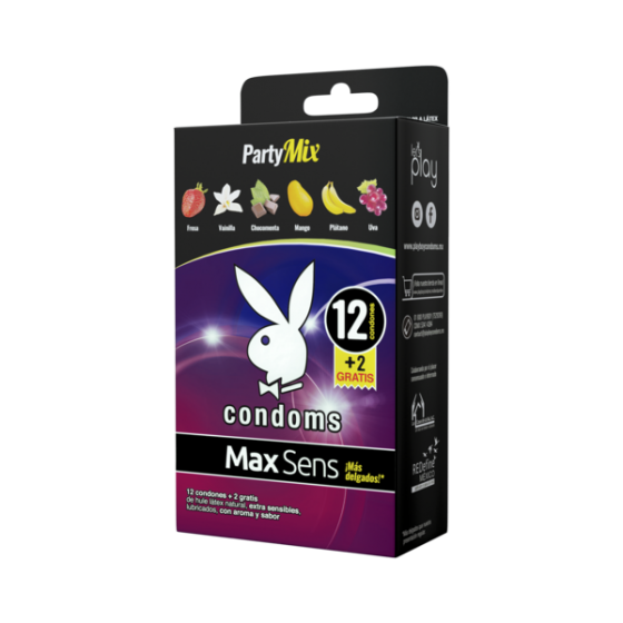 MAX SENS Party Mix Caja c/12+2 CONDONES.