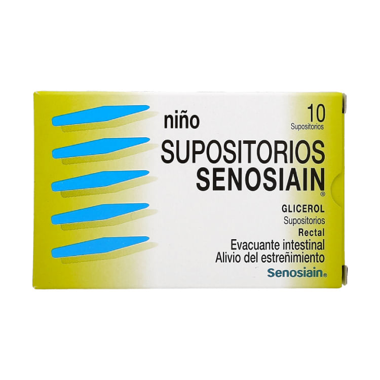 SUPOSITORIOS SENOSIAIN NIÑO c/10 SUPS. 1380 MG.