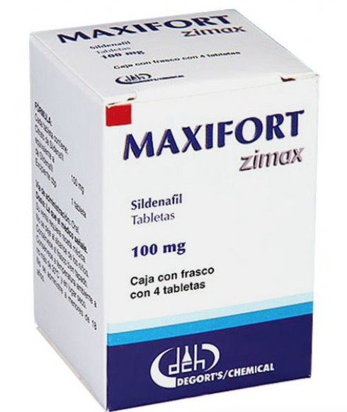 MAXIFORT Zimax c/ 4 TABS. 100 MG.