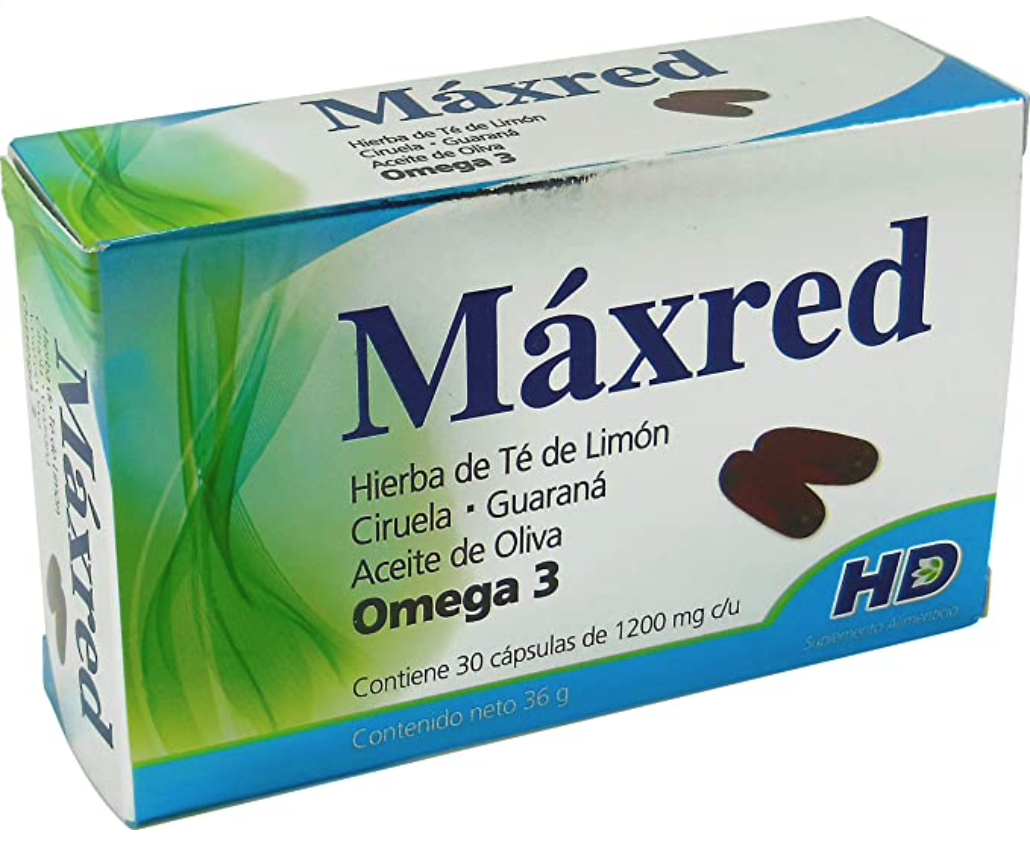 MÁXRED c/30 CAPS. 1200 MG.