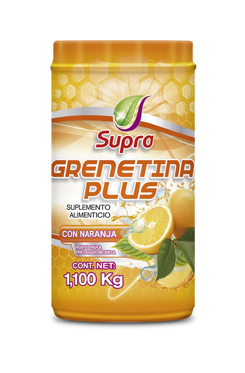 GRENETINA PLUS c/NARANJA (Supra) POLVO Bote c/1.1 KG.