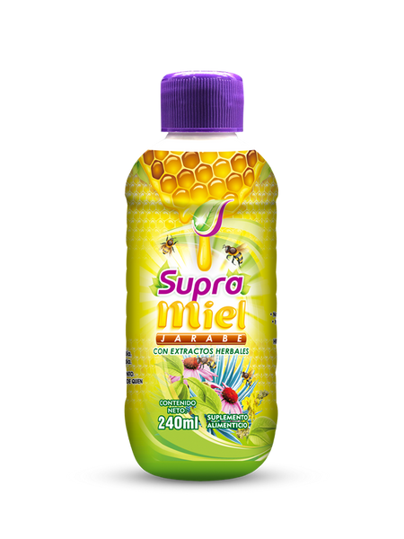 SUPRA MIEL JARABE 240 ML.