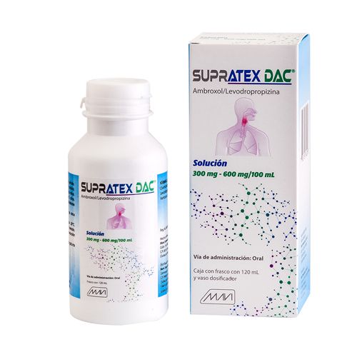 SUPRATEX DAC SOL. Fco. 120 ML. 300-600 MG/100 ML.
