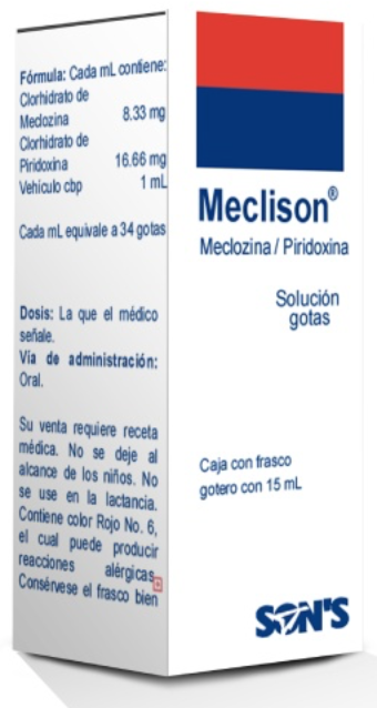 MECLISON SOL. Fco. Gotero 15 ML. 8.33-16.66 MG/1 ML.