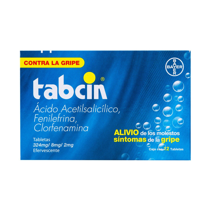 TABCIN c/12 TABS. Efervescentes 324/8/2 MG.