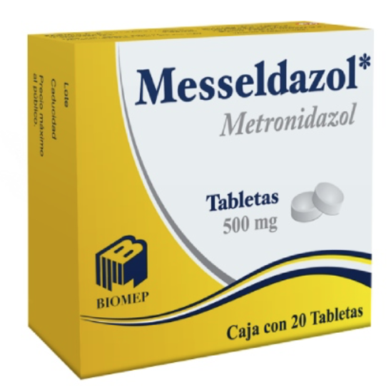 MESSELDAZOL c/20 TABS. 500 MG.