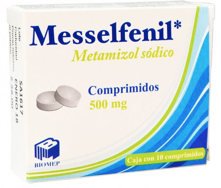 MESSELFENIL c/10 TABS. 500 MG.