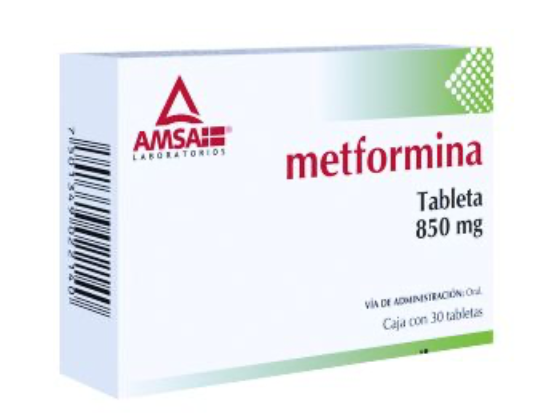METFORMINA (Amsa) c/30 TABS. 850 MG.