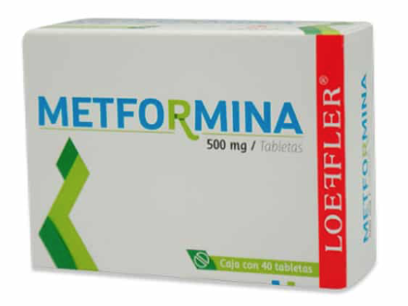 🚚LOEFLER Metformina 500mg 40 Tabs.