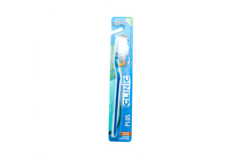 CEPILLO DENTAL (Clinic) TRAVEL 41 PLUS Text. Med. Blister c/1 Pza. 