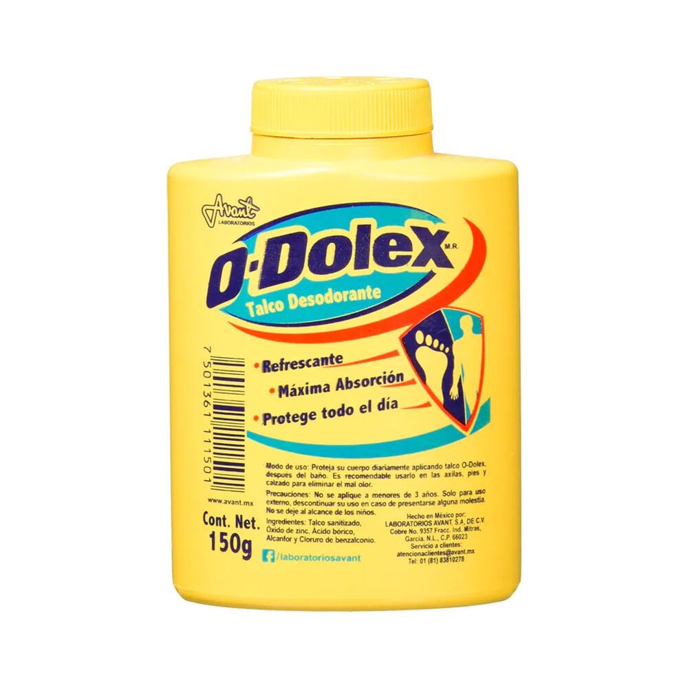 O-DOLEX ORIGINAL Talco Desodorante 150 G.