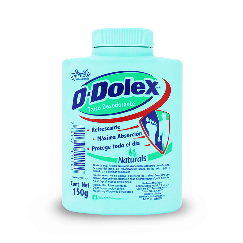 O-DOLEX NATURALS Talco Desodorante 150 G.