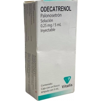 ODECATRENOL Sol. Iny. c/1 FCO. AMP. 0.25 MG/5 ML.