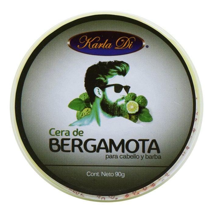 BERGAMOTA CERA p/CABELLO y BARBA (Karla Di) Tarro c/90 G.