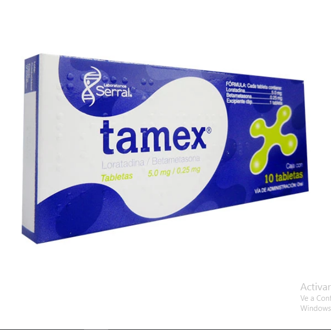 TAMEX c/10 TABS. 5.00/0.25 MG.