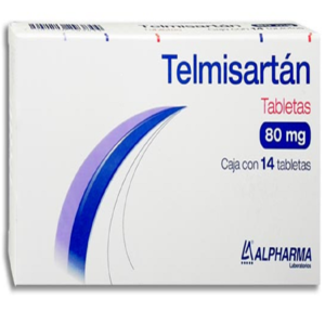 TELMISARTÁN (ALPHARMA) C/14 TABS. 80 MG.