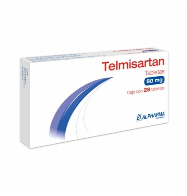TELMISARTÁN (ALPHARMA) C/28 TABS. 80 MG.
