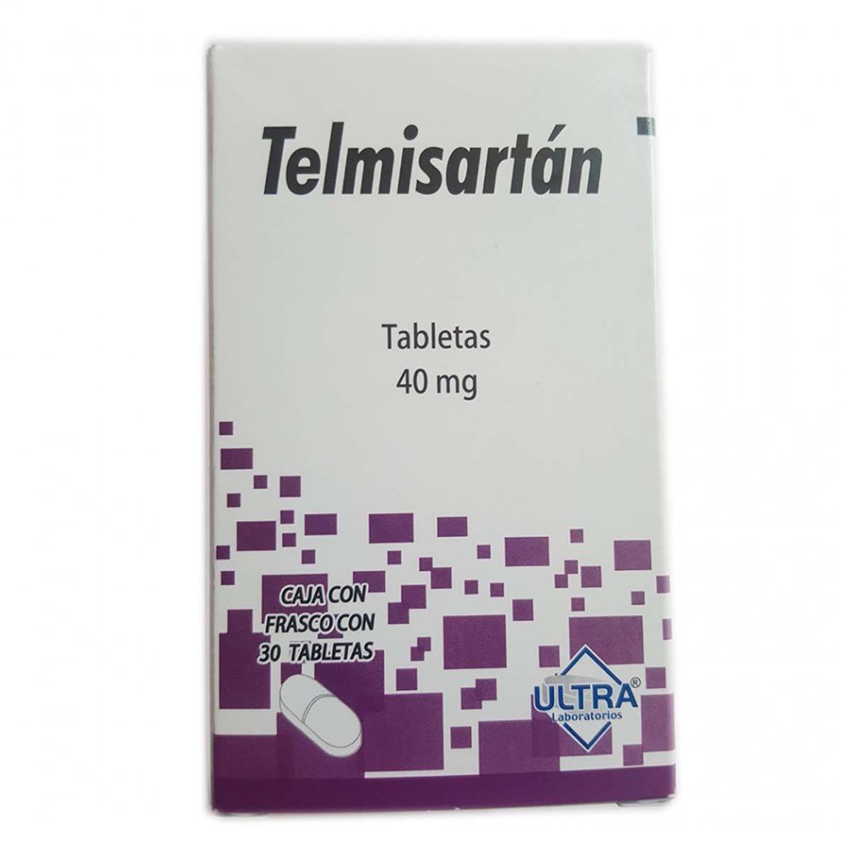 TELMISARTÁN (ULTRA) C/30 TABS. 40 MG.