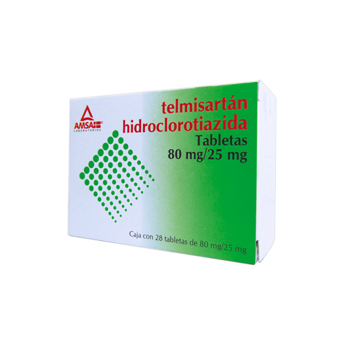 TELMISARTÁN/HIDROCLOROTIAZIDA (AMSA) C/28 TABS. 80
