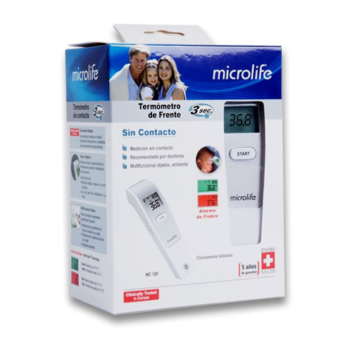 TERMÓMETRO DE FRENTE Sin Contacto (Microlife) Mod. NC-100 Caja c/1 Pza.