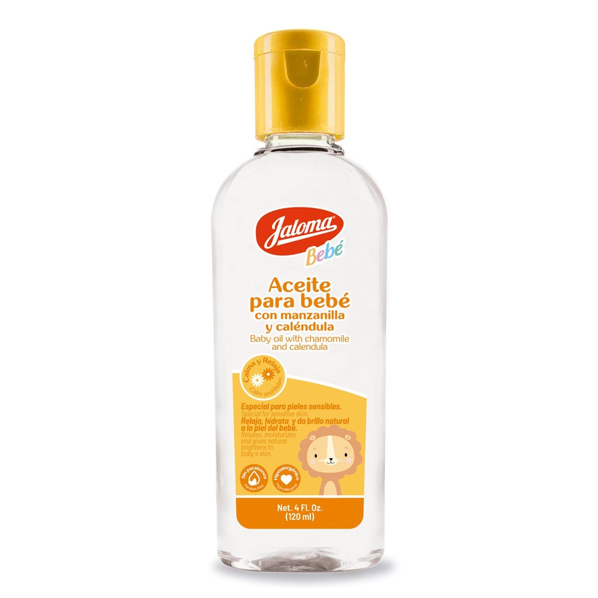 ACEITE PARA BEBÉ c/MANZANILLA Y CALÉNDULA (Jaloma) Fco. 120 ML.