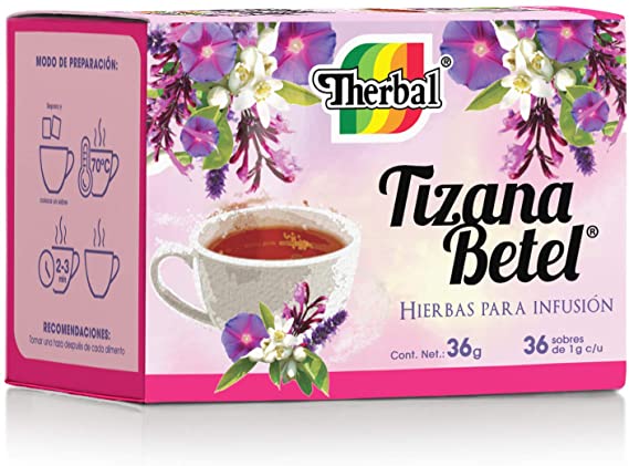 TIZANA BETEL p/Infusión c/36 SOBS. 1 G.