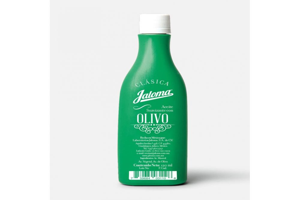ACEITE SUAVIZANTE c/OLIVO (Jaloma) Fco. 120 ML.
