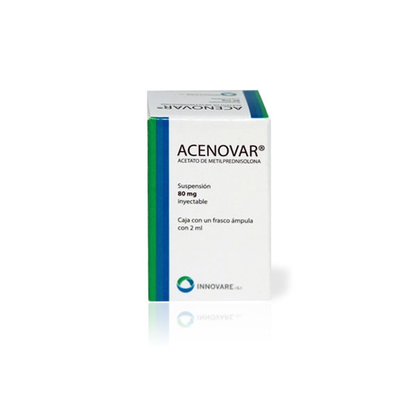ACENOVAR Susp. Iny. c/1 FCO. AMP. 2 ML. 40 MG/1 ML. metilprednisolona