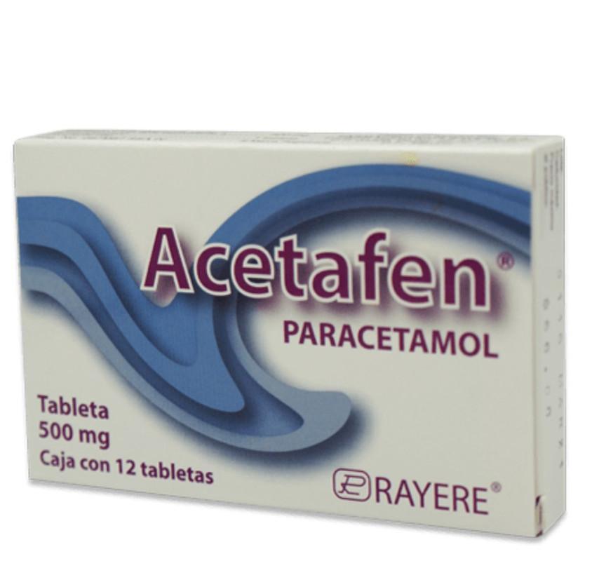 ACETAFEN c/12 TABS. 500 MG.