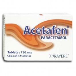 ACETAFEN c/12 TABS. 750 MG.