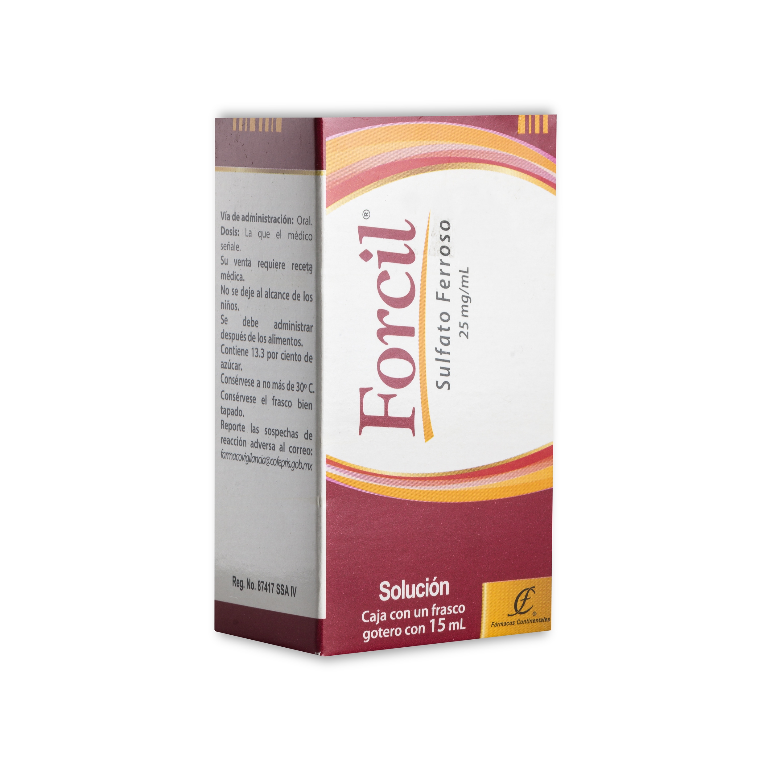 FORCIL SOL. Fco. Gotero 15 ML. 25 MG/1 ML.