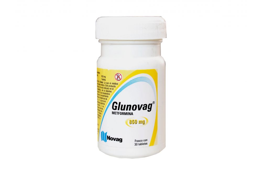 GLUNOVAG c/30 TABS. 850 MG.