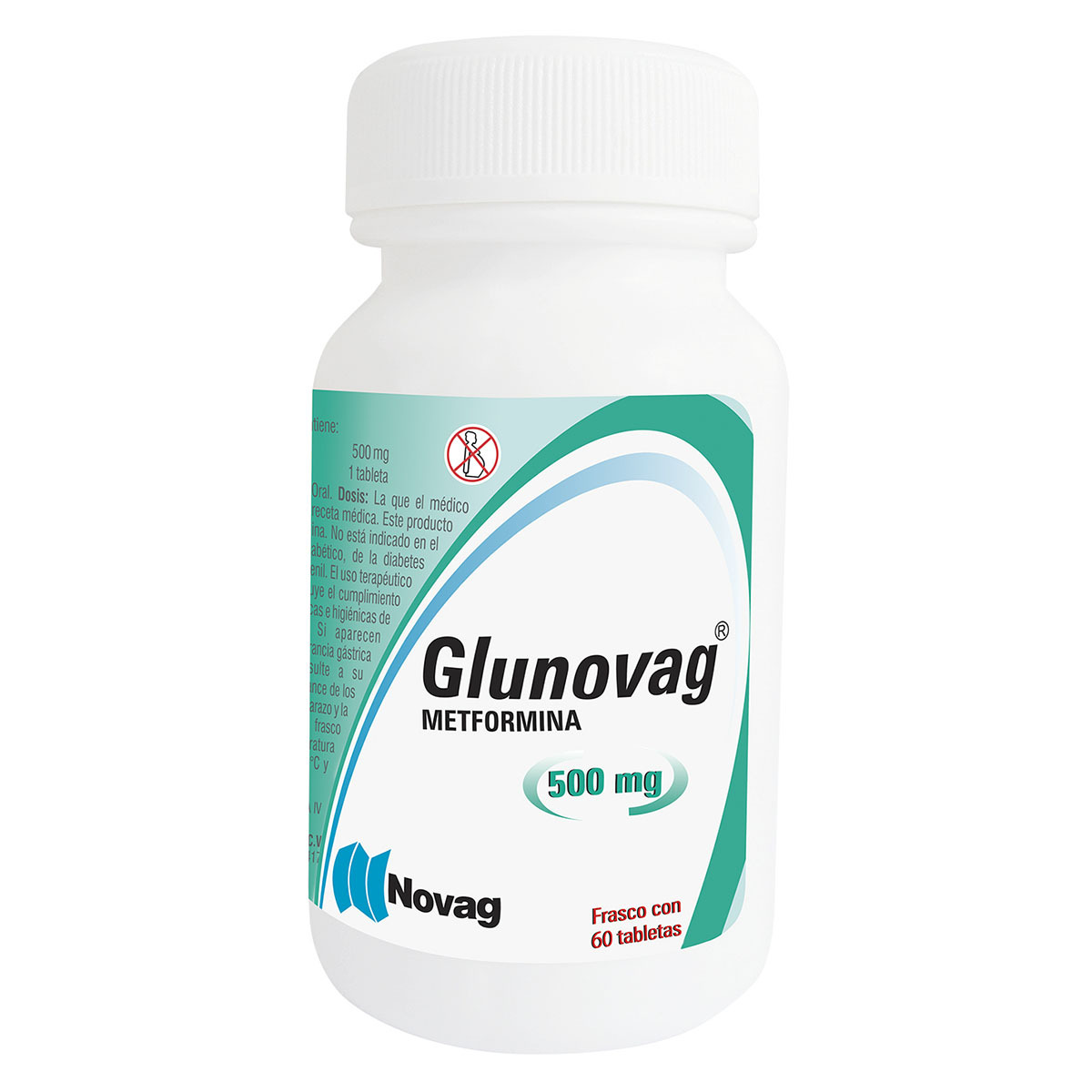 GLUNOVAG C/60 TABS. 500 MG.(Metformina)