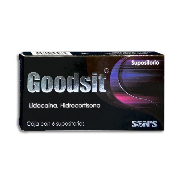 GOODSIT c/6 SUPOSITORIOS 60.0/5.0 MG.