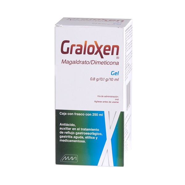 GRALOXEN GEL Fco. 250 ML. 8-1 G/100 ML.