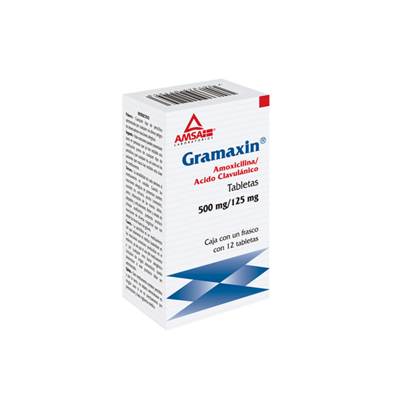 GRAMAXIN C/12 TABS. 500/125 MG.