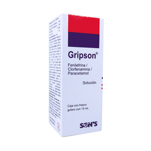 GRIPSON SOL. Fco. Gotero 15 ML. 60-2-5 MG/1 ML.